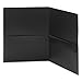 Smead Poly Two-Pocket Folder with Security Pocket, Letter Size, Black, 5 per Pack (87700)