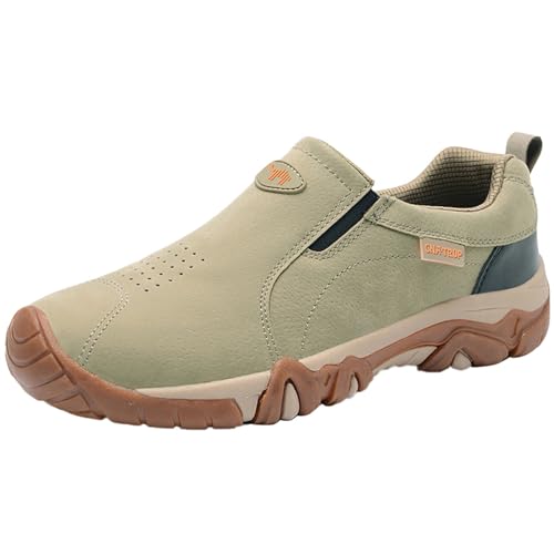 Zapatillas Running Hombre Zapatos Deportivos De Ocio Zapatos Para Caminar Zapatos De Gran Tamaño Hombre Baloncesto Blanco Zapatillas Negro Hombre, Caqui C, 43 EU