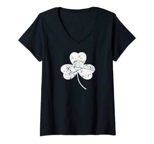 Mujer St. Patrick's Day Irish Boys Kids Girl Funny Tee Camiseta Cuello V