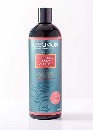 Aleavia Citrus Bliss Body Cleanse – Organic & All-Natural Prebiotic Body Wash, Scented With Pure Essential Oils – Nourish Your Skin Microbiome – 16 Oz. #TOP4