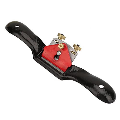 01 02 015 Plane Spokeshave, Double Screw Steel Planing Adjustable SpokeShave for Woodworking