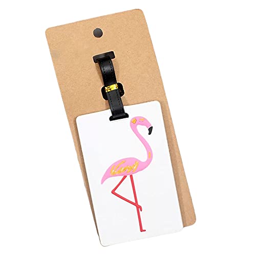 the purple tree White Flamingo Luggage Tags for Suitcases and Bags - 1 pc (White), Cute Luggage Tags for Kids, Best Gift for Travelers, Bag tag, Cute Name Tags for Luggage-picture-44