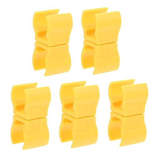 Yardwe 5pcs Sports Sign Rod Clip Football Goal Connector Safe Dog Training Clip High-toughness