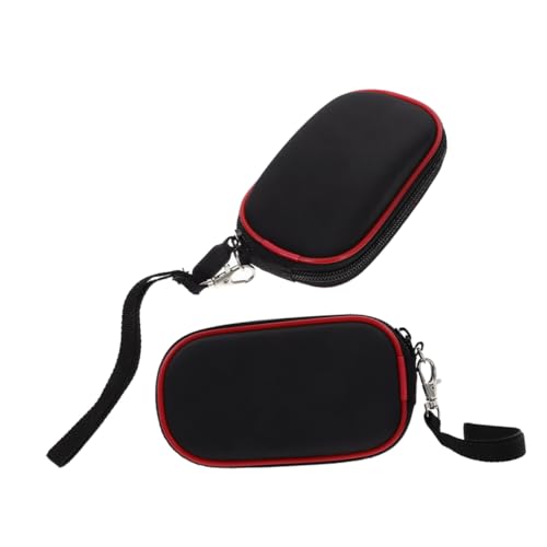 HOODANCOS 2pcs Protective Mouse Carrying Case Multifunctional Storage Bag Microphone Case Stylish Organizer Soft Pouch