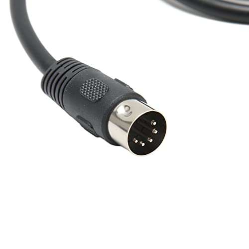 6.35mm Male to MIDI Din 5Pin Male Cable, with 90 Degree Right Angle Design, Sound Connection Cable for Speakers, Amplifiers, Mixers Recorders - Thumbnail 5