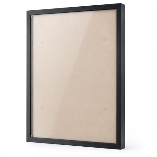 Cadre photo mural alu noir 38x53 cm LUOZZY pour affiche de salon