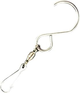 Alipis 10 Pack Stainless Steel Hooks Swivel Hooks S Hooks Display Hooks Wind Chime Indoor Kite to Rotate