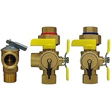 Stiebel Eltron 540444 Tankless Water Heater Isolation Valve Kit w/3 Valves - Lead-Free Brass