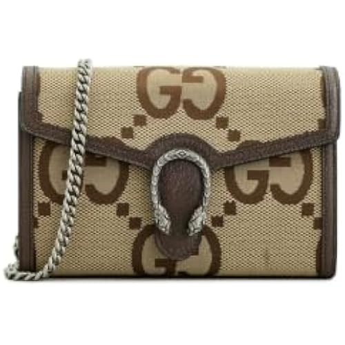 WHAT GOES AROUND COMES AROUND Women's Pre-Loved Gucci Jumbo GG Dionysus Wallet On Chain, Brown, One Size