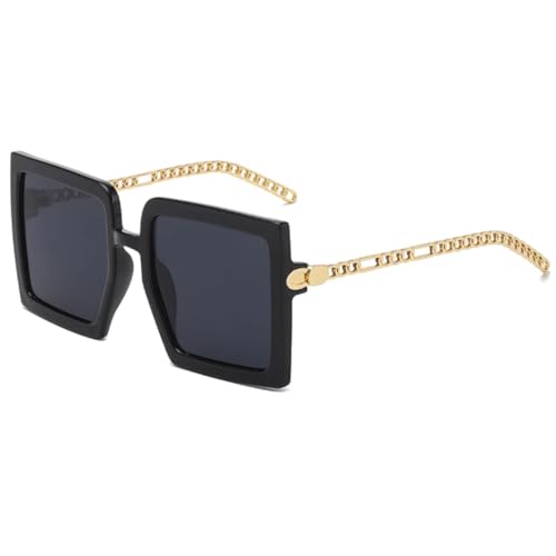 Lunettes anti-lumière vintage en alliage de haute qualité avec chaîne