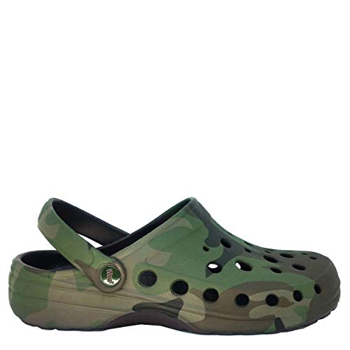 Zuecos tipo sabot woz hombre camuflaje para playa y tiempo libre