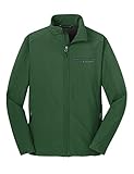 ALLNTRENDS K9 Police Officer Softshell Jacket Embroidered Policemen Canine Dog Law Enforcement Top (M, Forest Green)