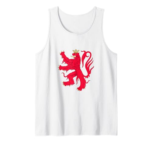 Luxembourg National Crest Tees Letzebuerg Lion Rampant Gift Camiseta sin Mangas