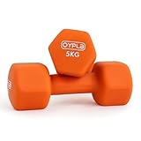 Oypla Pair of 5kg Hex Anti Roll Neoprene Non Slip Hand Dumbbells Workout Weights - Image 6