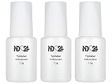 Tipkleber Pinsel Flasche Set Nagelkleber - Mittelviskos - Studio Qualität (3 x 7