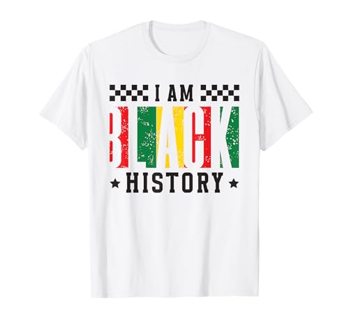 "Io sono la storia nera" African American Pride Black History Maglietta