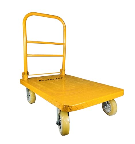 Welbuilt 1000 kg Capacity Heavy Duty Iron Platform Trolley w...