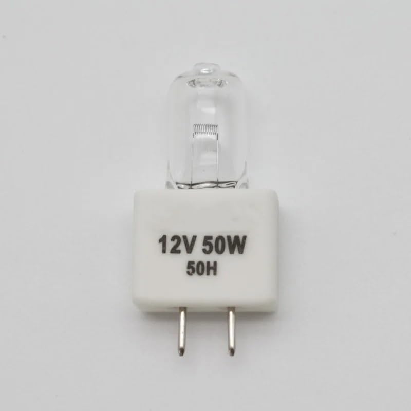 MXA23045 12V 50W Bombilla halógena 12V50W LV-HL50 MM-400/800 LV150 Lámpara de microscopio de medición for fabricante de herramientas(Gold)