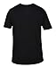 Hurley Men's Premium Cotton Staple Short Sleeve Tee Shirt, Black, L