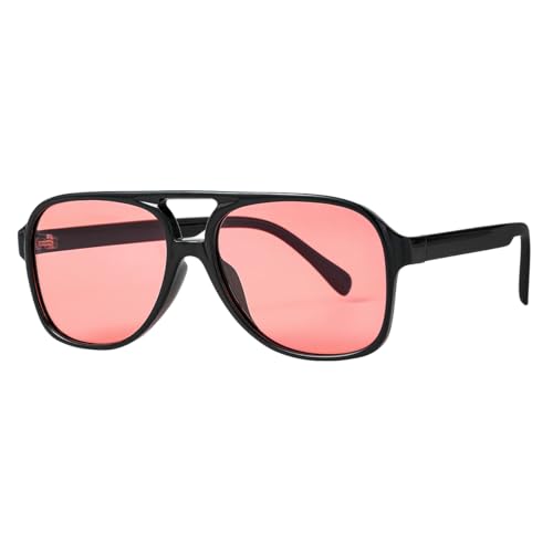 Image of Polarized Classic Vintage Aviator Sunglasses for Men Women Large Frame Retro 70s Sunglasses