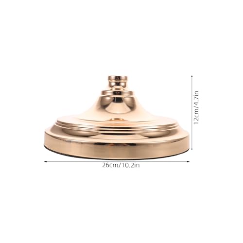 Base estable de pie para reparar lámparas con soporte de hierro dorado de 26 cm 2