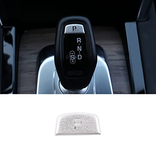 METYOUCAR Autocollant décoratif en acier inoxydable pour bouton de levier de vitesse de voiture LR Range Rover Sport 2014-2021 - Accessoires de voiture (argent) Cover