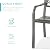 Best Choice Products Outdoor Bench Steel Garden Patio Porch Furniture for Lawn, Park, Deck w/Floral Design Backrest, Slatted Seat - Gray