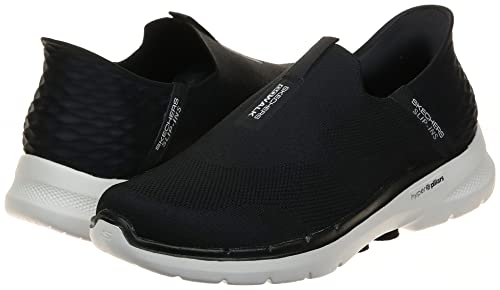 Skechers Men's Gowalk 6 Slip-Ins-Athletic Slip-On Walking Shoes | Casual Sneakers With Memory Foam, Black/White, 9.5 #TOP5