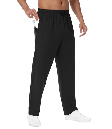 1/4 Pack Mens Athletic Sweatpants Gym Workout Joggers Pants Running Jogging Pants for Men2