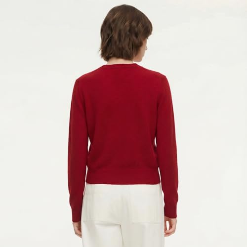 Image of GOELIA Women Wool Blend Lightweight Cardigan Sweaters 2026 Spring Business Casual Solid Long Sleeve Knitted Cardigan Top
