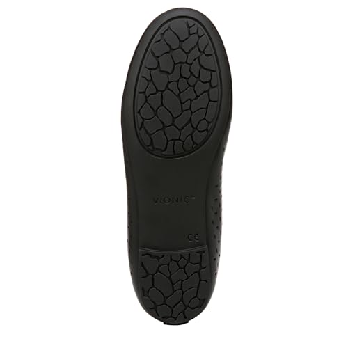 Vionic Women’s Spark Robyn ii Perf Ballet Flat- Supportive Ladies Shoes that Includes a Concealed Orthotic Black Leather 7.5 Wide by Vionic - Used condition - Image 3
