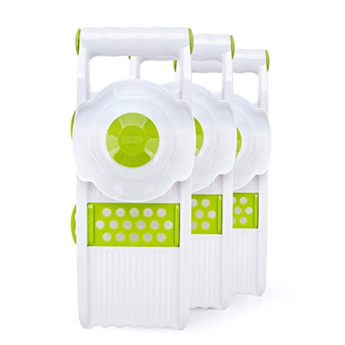 Abflusskorbe, Verstellbarer Edelstahlklingenschneider/Gemüseschneider / 4-in-1-Lebensmittelschneider/mit Griff/für Obst/Gemüse/Küche