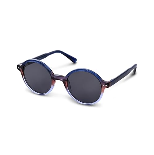 Image of HALDEN inchCOMET inch Series Sunglasses - Italian Sophistication & Japanese Precision in Classic Round Design, 1-Year Warranty