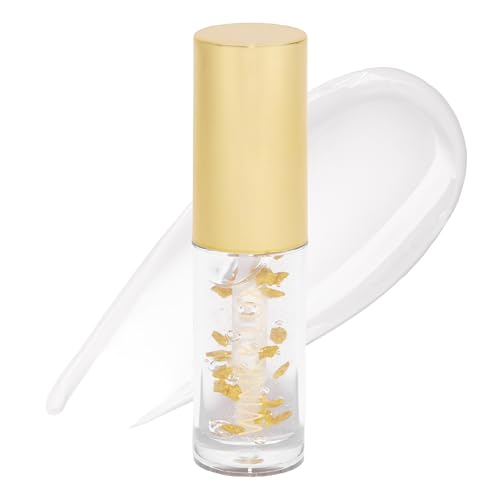 Winky Lux In The Stars Lip Oil - Silky Shine & Hydrating Non Sticky Lip Gloss, Infused with Golden Stars & Nourishing Jojoba Oil, with Soft Vanilla Scent