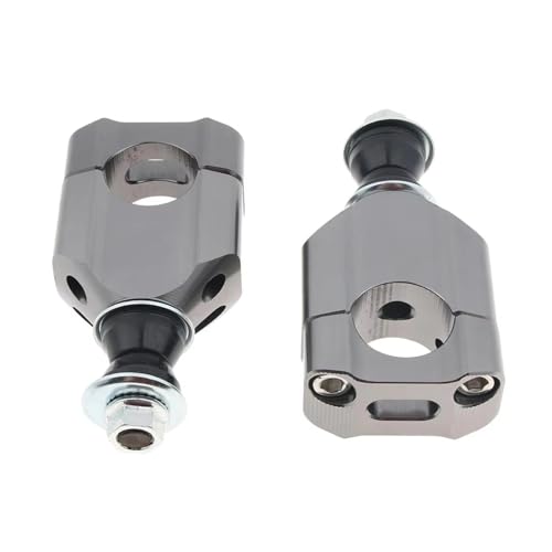 Accessoires rehausseurs guidon moto vtt dirt bike argentés pour pontets 28 mm