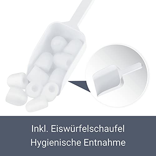 Juskys Eiswürfelmaschine IcyCube - 12 kg / 24 Std. — Eiswürfel in 7-13 min - Eiswürfelbereiter 100 Watt Icemaker klein 2… – Bild 8