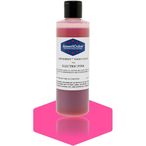 AmeriColor AmeriMist Electric Pink Airbrush Food Color, 9 oz