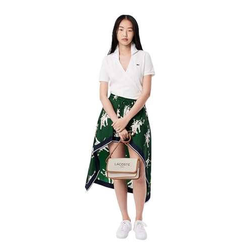 Image of Lacoste womens Flap Crossover Crossbody Bag