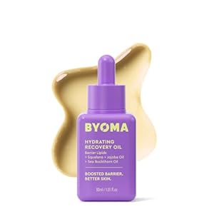 BYOMA Hydrating Recovery Oil – Luxury Face Oil with Squalane, Jojoba Oil & Seabuckthorn Oil – Instant Radiant and Glowy Skin – Barrier Repair Facial Oil – 1.01 fl. oz