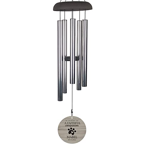 Faithful Companion 30" Personalized Wind Chime, Aluminum Tubes, Custom Wind Chime