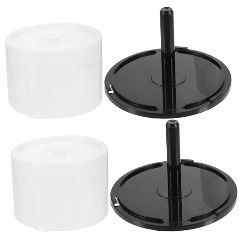 Toddmomy 2 piezas de Almacenamiento para Dvd y CD de Plástico de Unidades Diseño Compacto para Escritorio y Estantería Organizadores Vacíos Resistentes para Discos cada Contenedores
