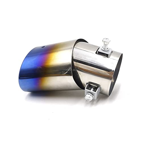 Universal Car Exhaust Muffler Tip Straight/Elbow Aluminum Pipe Modified Tail Throat Liner Pipe Exhau