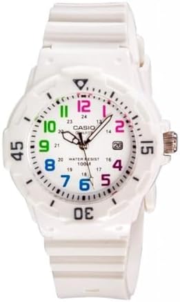 CASIO LRW200H-7B Womens White Analog Watch with White Band
