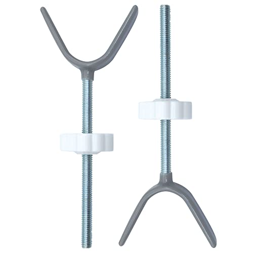 Baby Gate Banister Adapter Y-Spindle Rods - For Pressure Mounted Baby And Pet Safety Stair Gates With Extra Long Wall Mounting Screws Rod & Bolts (Y-Grey-2 Pack) #TOP7