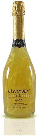 Cloudem Gold 0.0 Non Alcoholic Sparkling Magical Drink, 750ml, Imported from Spain