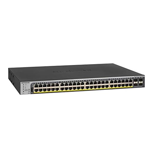 NETGEAR 52-Port PoE Gigabit Ethernet Smart Switch (GS752TPP) - Managed, Optional Insight Cloud Management, 48 x PoE+ @ 760W, 4 x 1G SFP, Desktop or Rackmount, and Limited Lifetime Protection