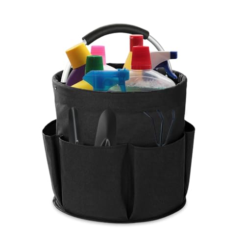 MATERIALE DI ALTA QUALITÀ: Il nostro organizzatore per le pulizie è realizzato in tessuto Oxford 600D di alta qualità, resistente ai graffi, impermeabile, resistente all'usura e durevole, design senza cuciture, squisita fattura, non facile da rompere; il fondo spesso è piatto e indeformabile, e le maniglie possono mantenere un buon aspetto e facilità d'uso per lungo tempo.