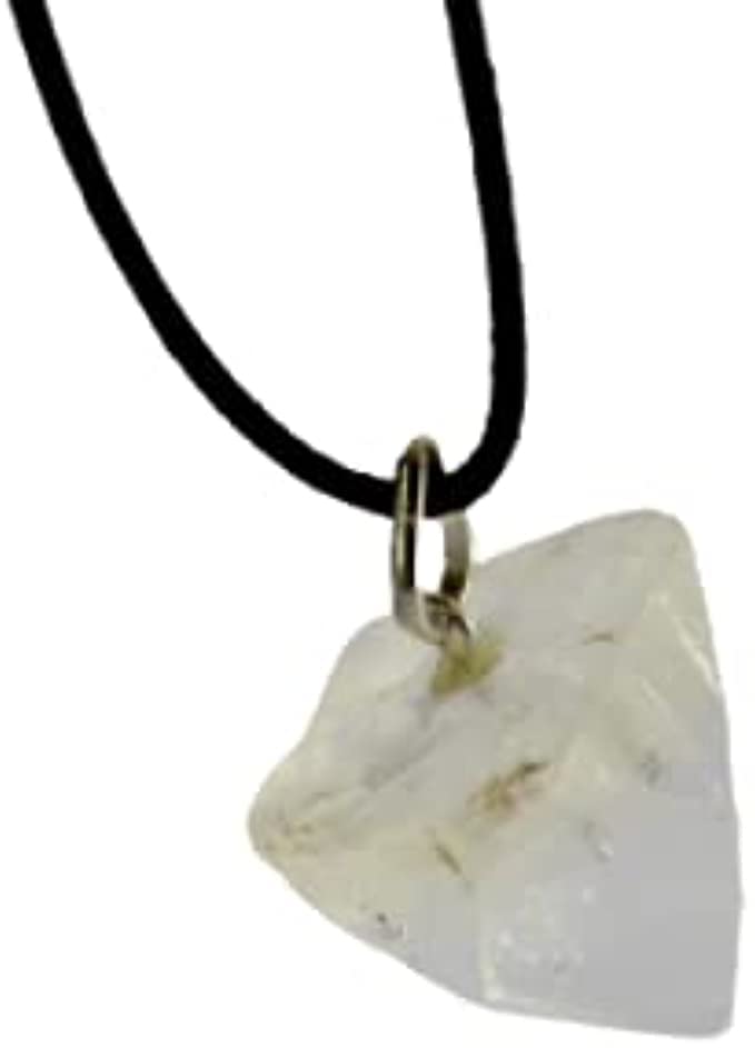 Jet Apophyllite Pendant Point Gemstone Healing Reiki Chakra Balancing India Holy Energized Approx 1 inch