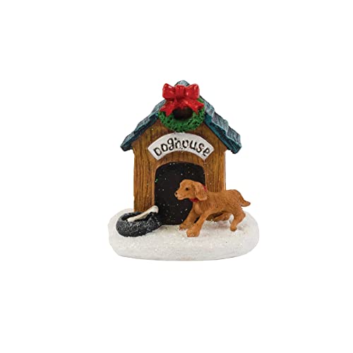 FG Square Christmas Village Accessory - Dog House