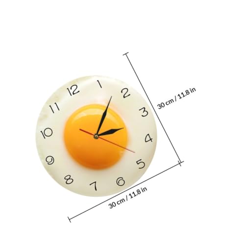 Horloge murale œuf poché HEMOTON en acrylique moderne